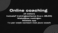 Online coaching (4 weken)
